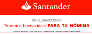 Cuenta Nómina del Banco Santander 2017