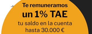 Cuenta online Sabadell 50 € y n un 1% de rentabilidad