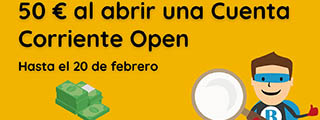 Llévate 50 € al abrir una Cuenta Corriente Open