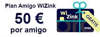 Plan amigo Tarjeta WiZink: 50 € por amigo