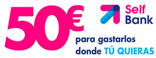 Self Bank regala 50 € por domiciliar recibos